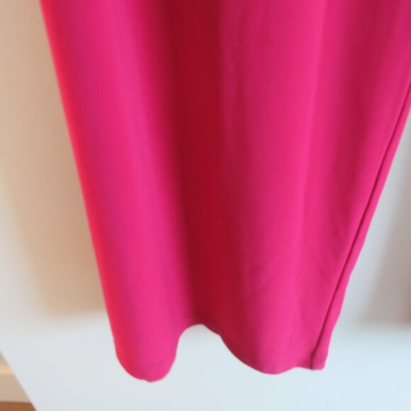 SYMPLI Wide Leg Trouser Pant in Magenta Stretch Pull On Travel - Size US 10 NWT - Picture 8 of 16